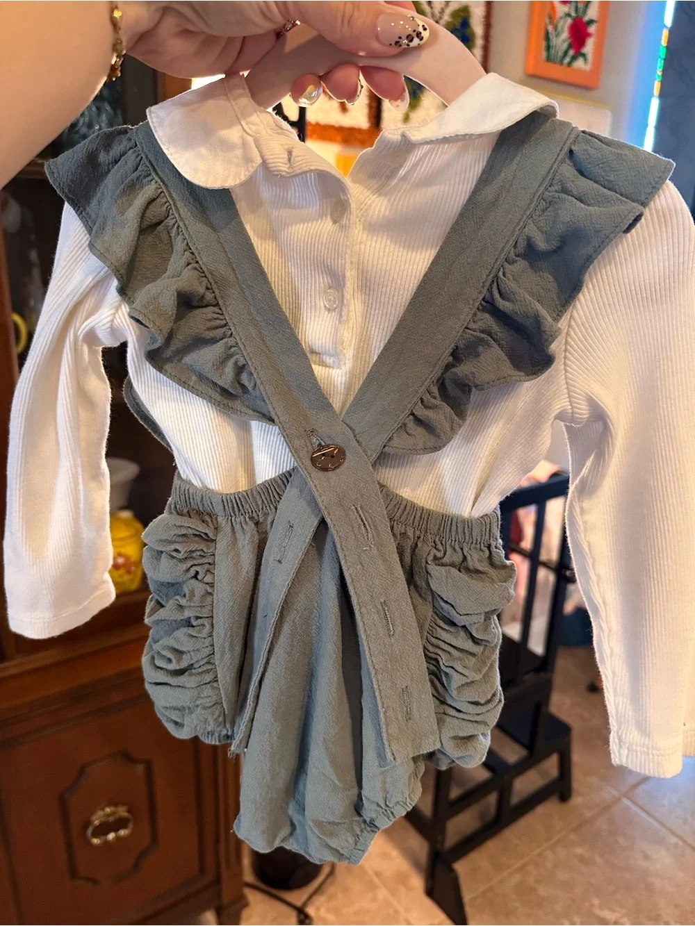 12-18 Months Fall Romper and Bodysuit With Collar Set baby GAP & Milediiy